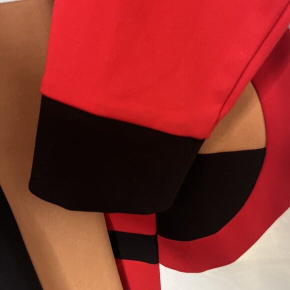 Ashro Women's XL Abstract Color Block Long Sleeve Akello Jacket Coat Dress MCM - Picture 11 of 16